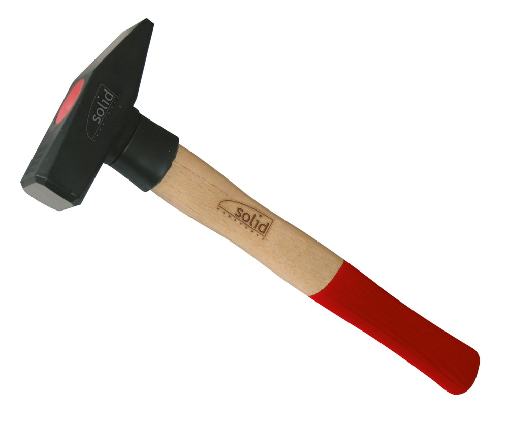 SOLID Bankhamer met Hickory steel - 200 g - met beschermhuls