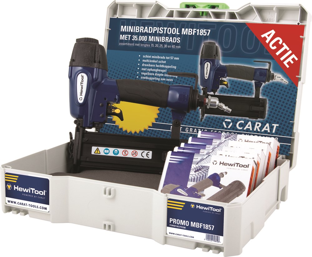 CARAT Minibrad nailer MBF1857 SET