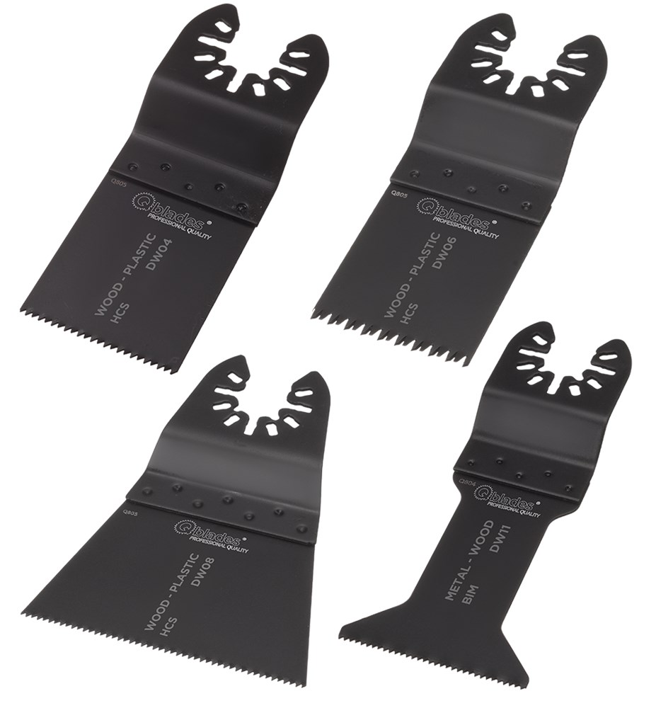 QBLADES Set Hout-Metaal standaard  DW92 SET 4ST