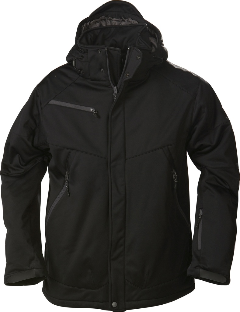 PRINTER skeleton softshell jacket zwart