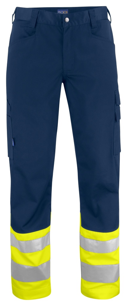 PROJOB 6533 pants hv cl 1  geel/marine