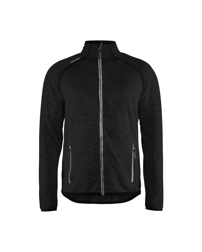 BLAKLADER gebreid vest 4942 antraciet/wit s