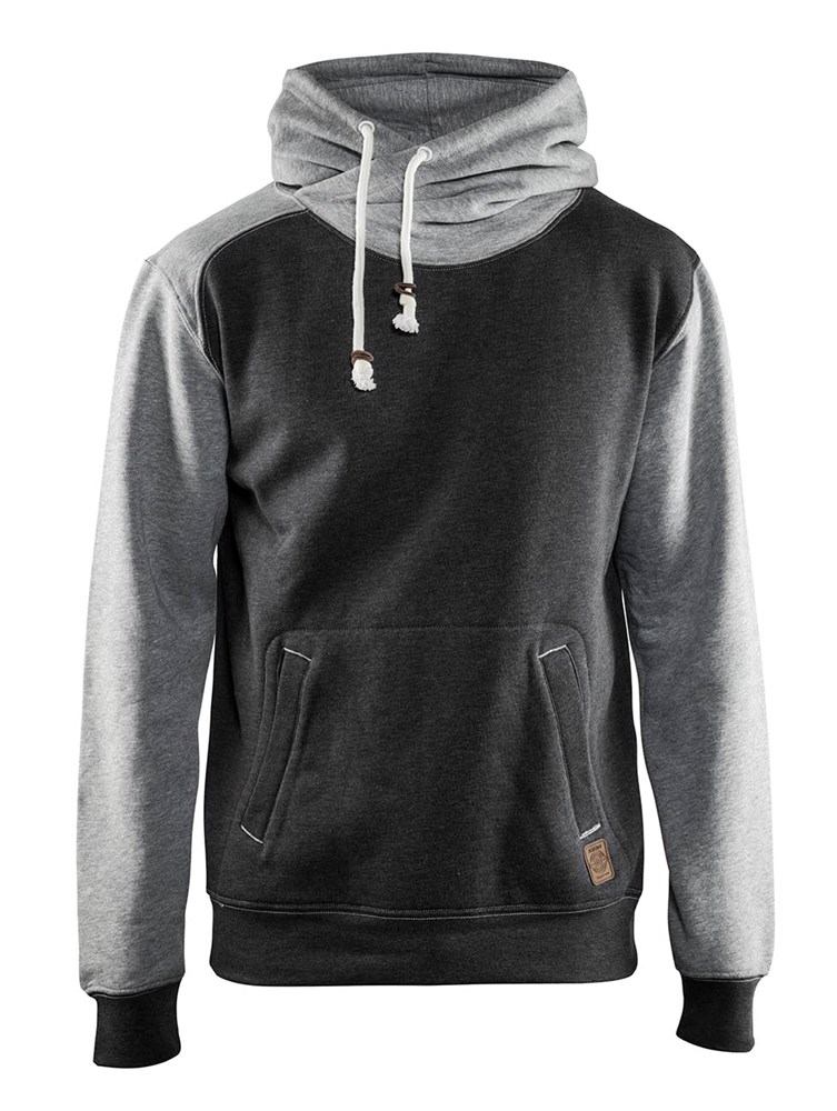 BLAKLADER hooded sweatshirt limited 3399 zwart/grijs s