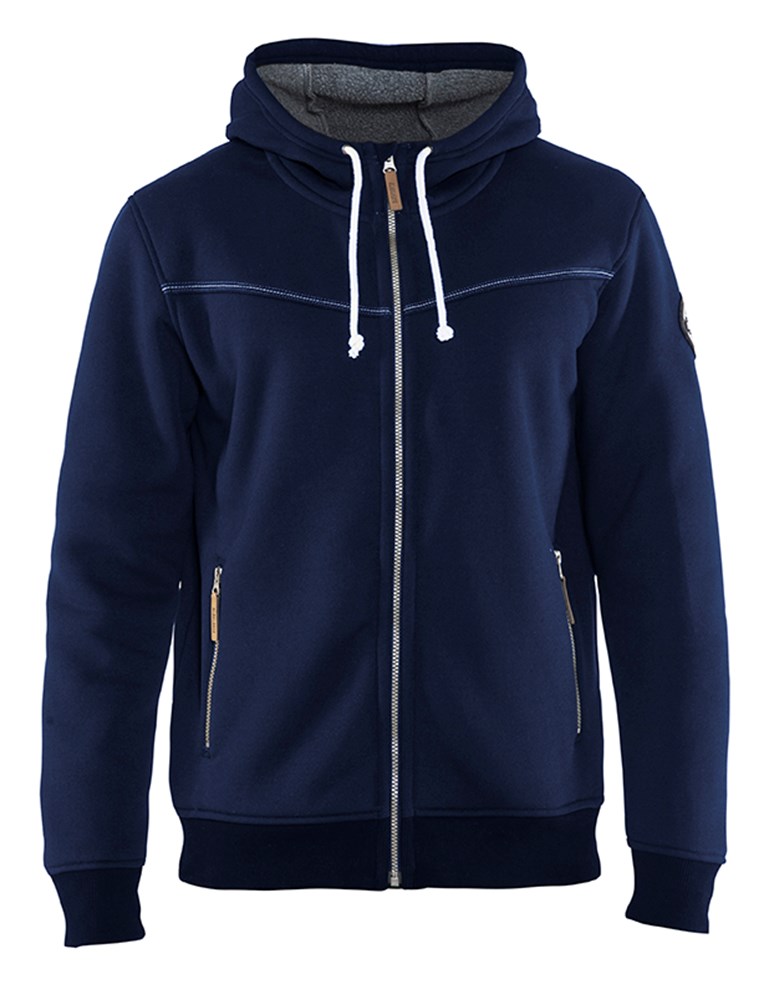 BLAKLADER hooded sweatshirt met rits 4933 marinebl m