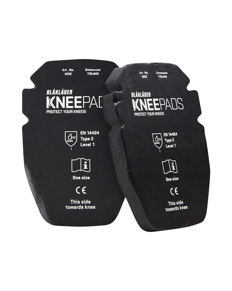 BLAKLADER 4032 knie-inlegstukken gel 25 mm zwart onesize