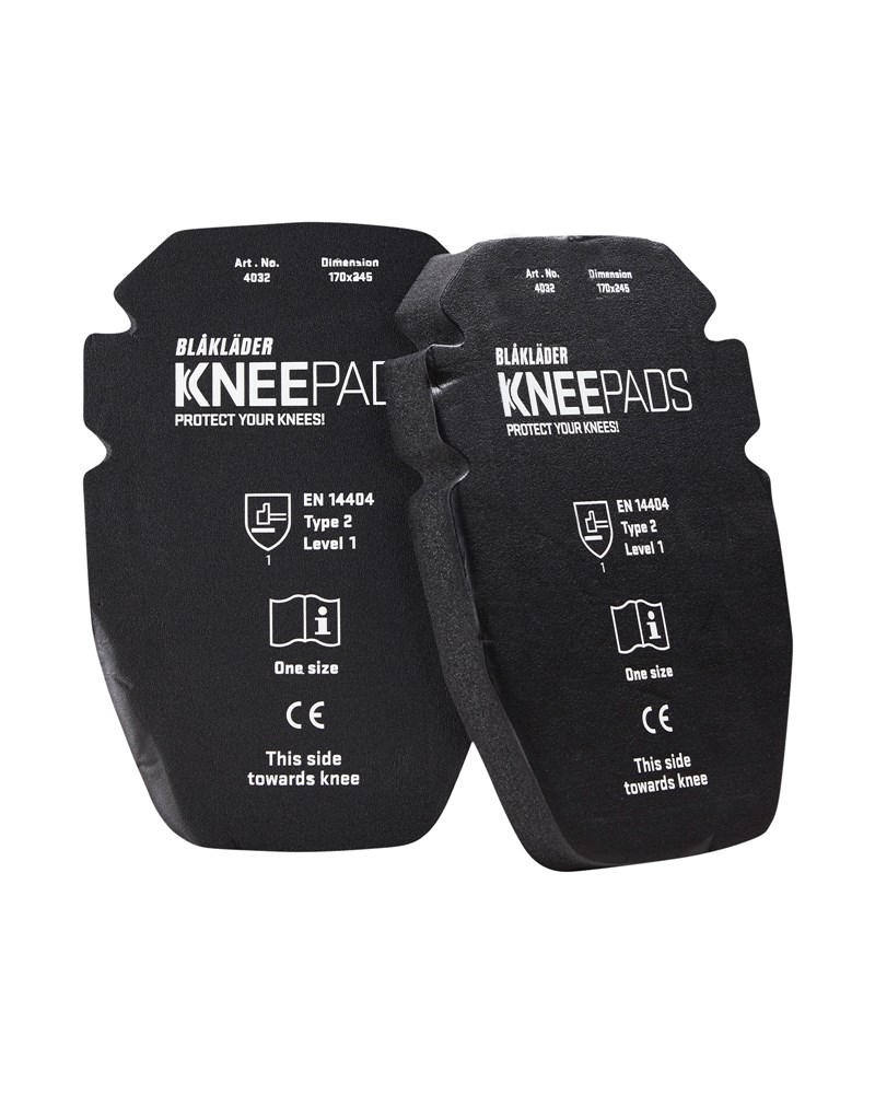 BLAKLADER knie-inlegstukken gel 25 mm 4032 zwart onesize