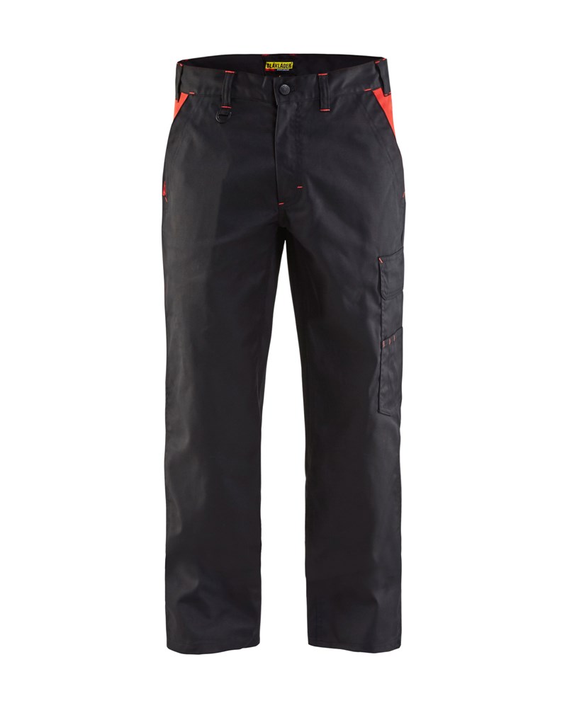 BLAKLADER werkbroek industrie 1404 zwart rood c152