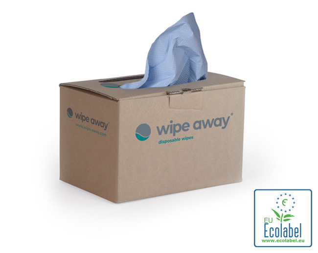 WIPE AWAY B165 GEVOUWEN PAPIER IN HANDY BOX 32x33 cm, 3 laags cellulose, W-vouw