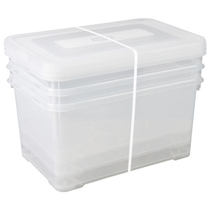 CURVER handy 2 box set 3x50l trans