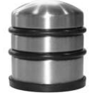 deurstop,cilindr., vloer, rvs 62x72mm - 1kg
