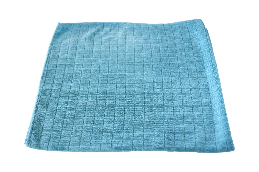 Dweil microvezel reliëf blauw 60x70cm - per stuk (10)