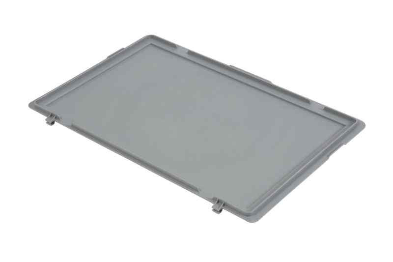 Euronorm Deksel voor 600x400x19 mm bakken, met scharnieren