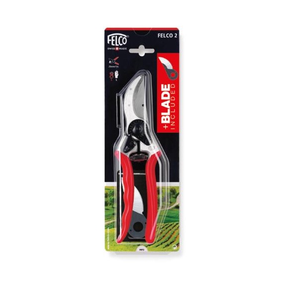 FELCO 2 Snoeischaar 215mm + gratis vervangmes (promoset P107)