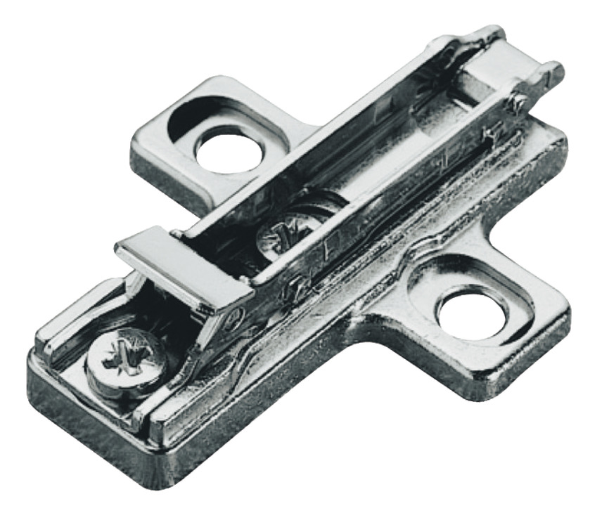 HAFELE Kruisplaat, Häfele Metalla 510 SM, zink-aluminiumlegering, met spaanplaatschroeven (potscharnier)
