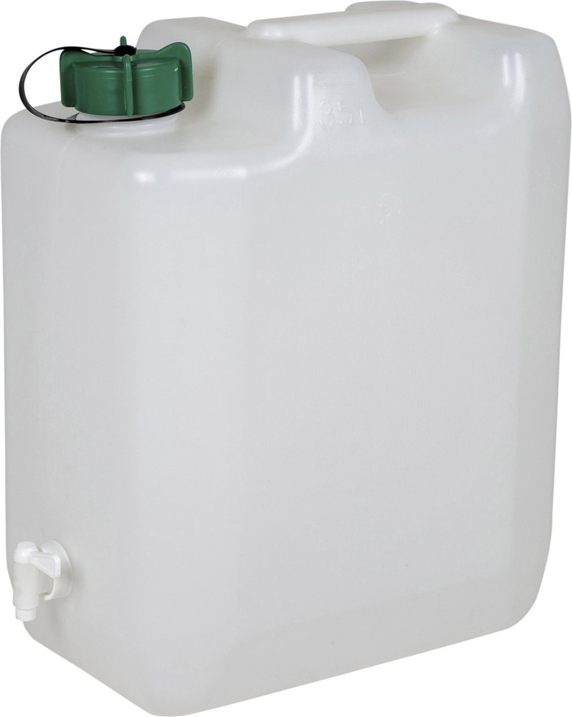 jerrycan 35l.voeding+kraan - wit 47x40x2