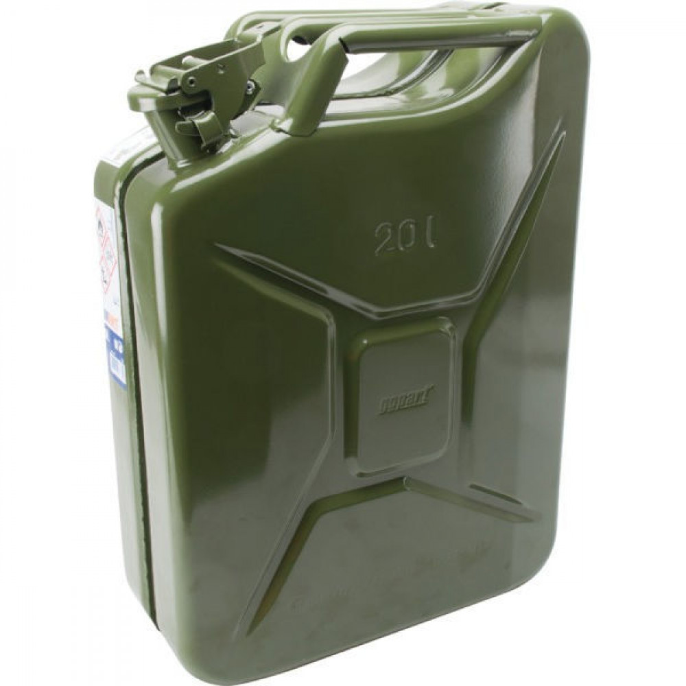 Jerrycan metaal 20l l345 x b165 x h470 mm olijfgroen