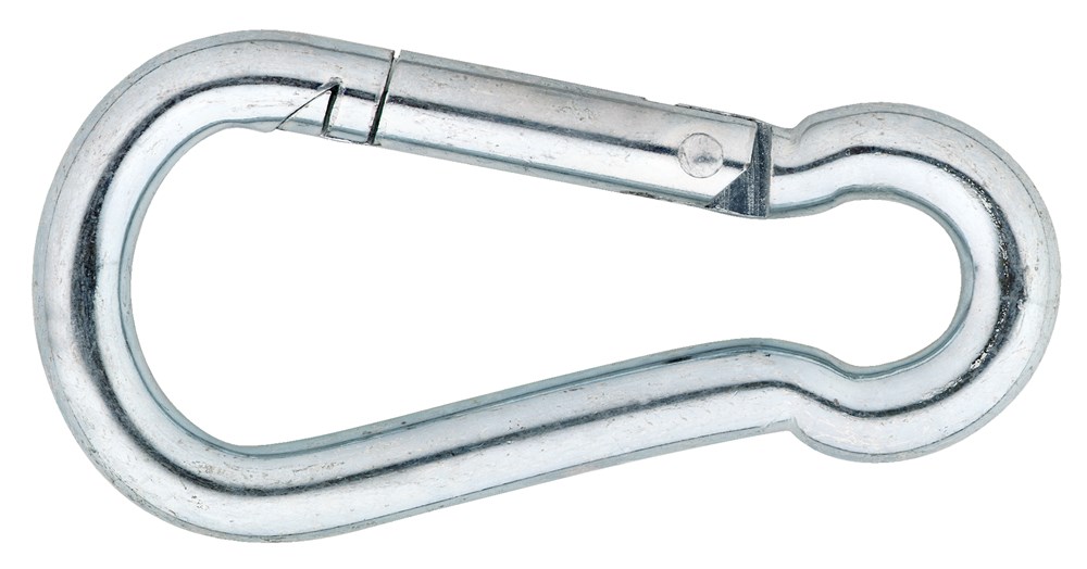 karabijnhaak a-kwaliteit c-din 5299 / 080x08 mm / verzinkt