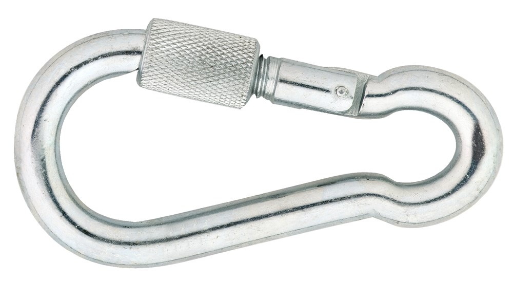 karabijnhaak met schroef c-din 5299 / 060x06 mm / rvs aisi 316