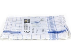 CLEANLAB KEUKENHANDDOEK CHRISTEL blauw 50x70c m-6st 