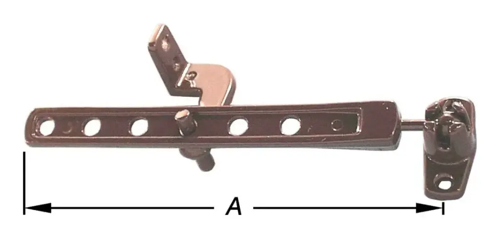 Kierstandhouder venster, kleur: wit, A=160mm