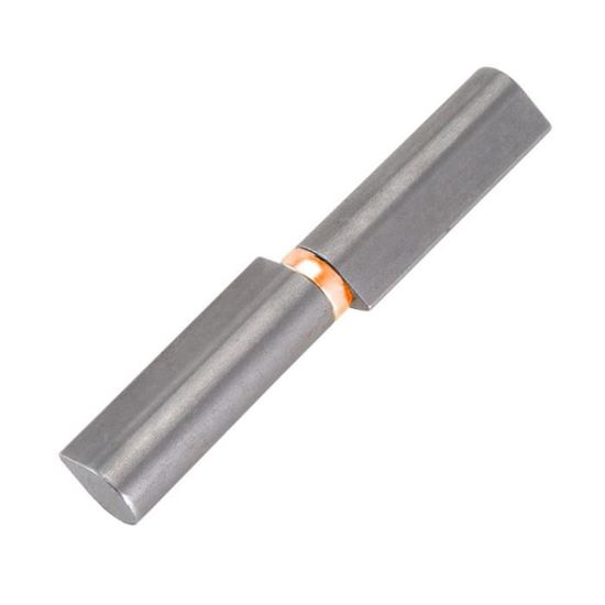 Laspaumel zonder lip 120x20mm met messing ring & as