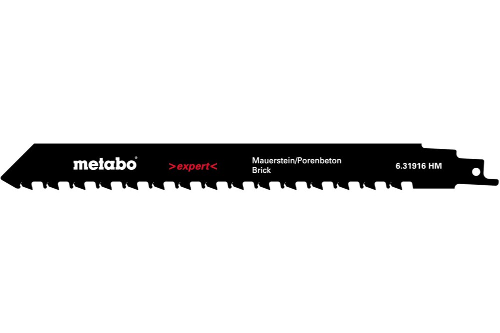 METABO 1 reciprozaagblad, metselsteen, expert, 240x1,5mm