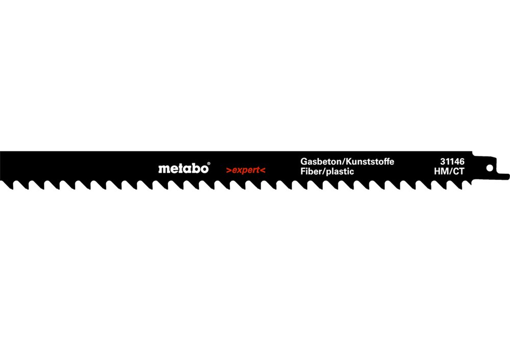 METABO 1 reciprozaagblad,gasbeton,expert,300x1,5mm