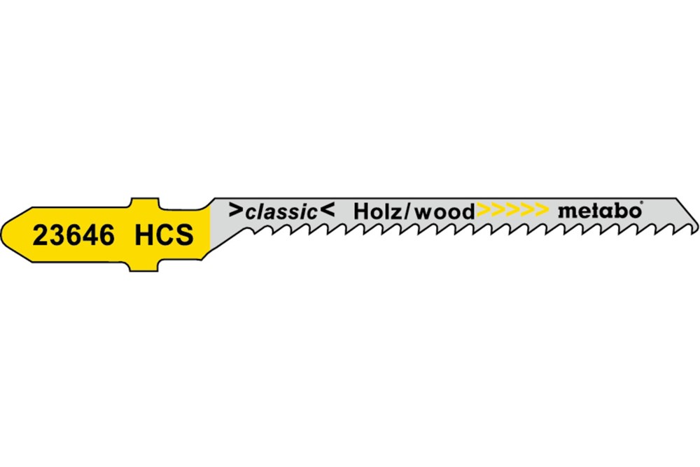 METABO 5 decoupeerzaagbladen, hout, classic, 51/ 2,0 mm