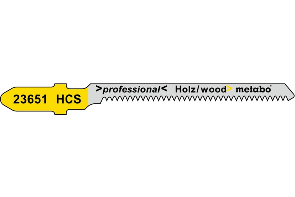 METABO 5 decoupeerzaagbladen, hout, profess. 57/1,4 mm