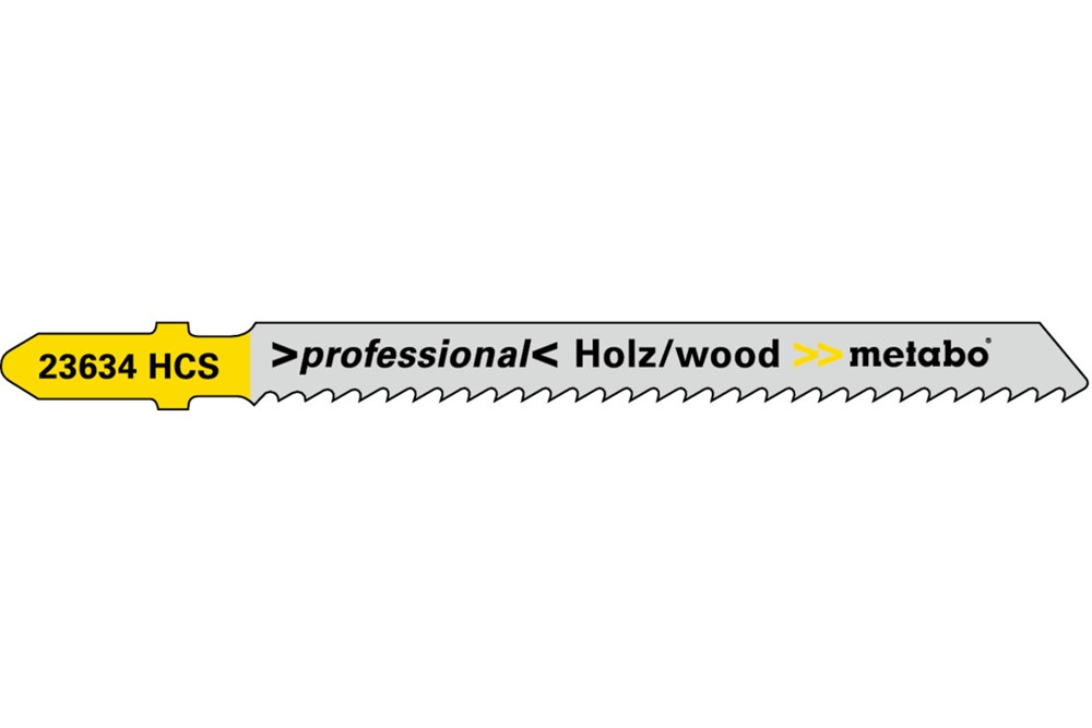 METABO 5 decoupeerzaagbladen, hout, profess. 74/2,5 mm