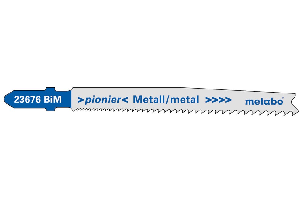 METABO 5 decoupeerzaagbladen, metaal, pionier, 74 mm/progr.
