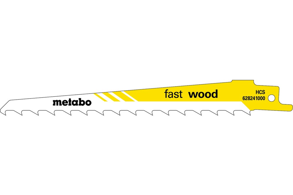METABO 5 reciprozaagbladen,hout,classic,150x1,25mm