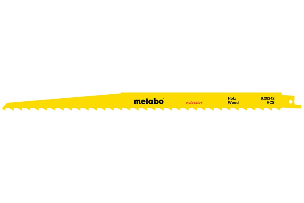 METABO 5 reciprozaagbladen,hout,classic,300x1,25mm