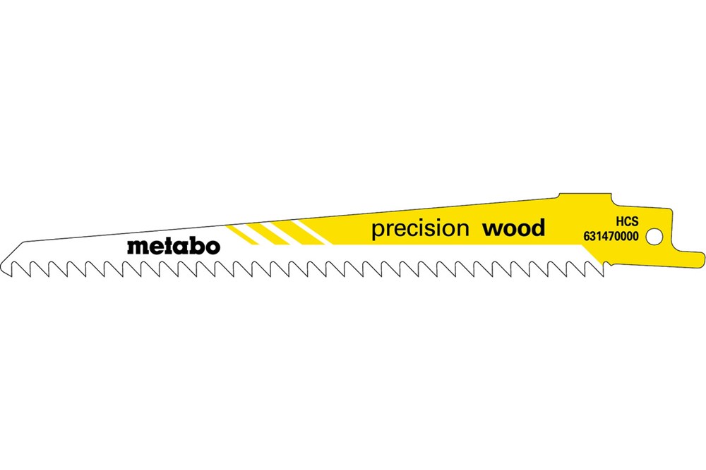 METABO 5 reciprozaagbladen,hout,profes.,150x1,25mm