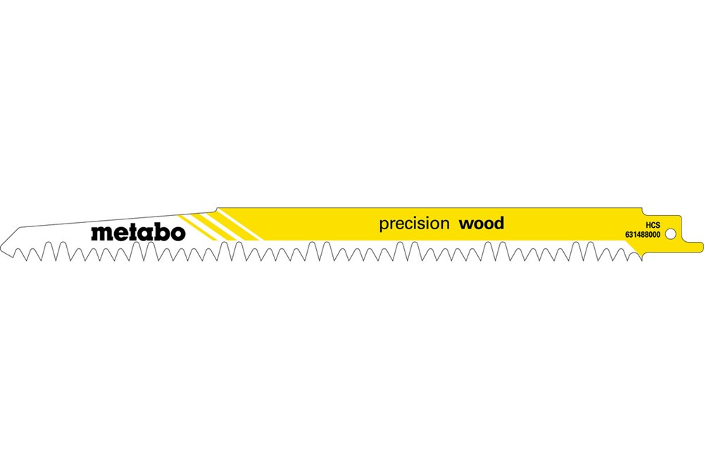 METABO 5 reciprozaagbladen,hout,profess.,240x1,5mm