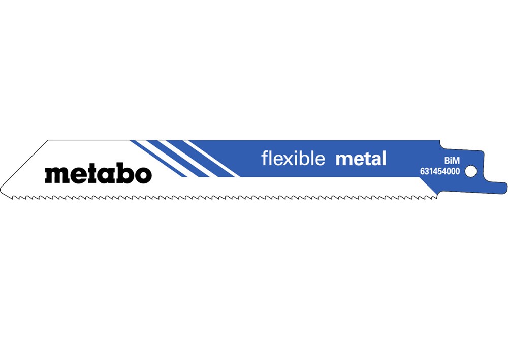 METABO 5 reciprozaagbladen,metaal,flexible, 150x0,9mm