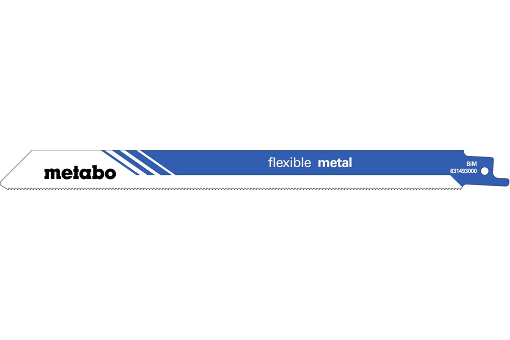 METABO 5 reciprozaagbladen,metaal,flexible, 225x0,9mm