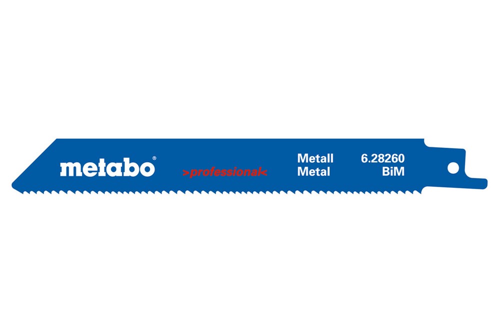 METABO 5 reciprozaagbladen,metaal,profes.,150x1,25mm