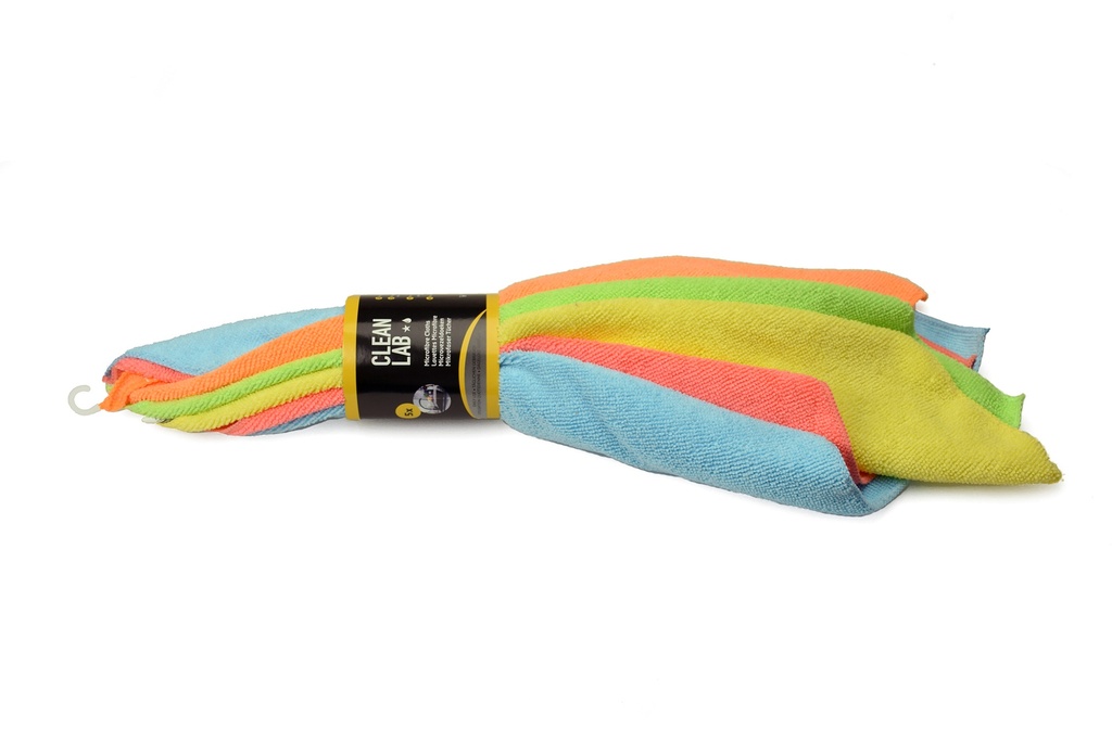 Microvezel poetsdoek tros multicolor 35x40cm - 5st