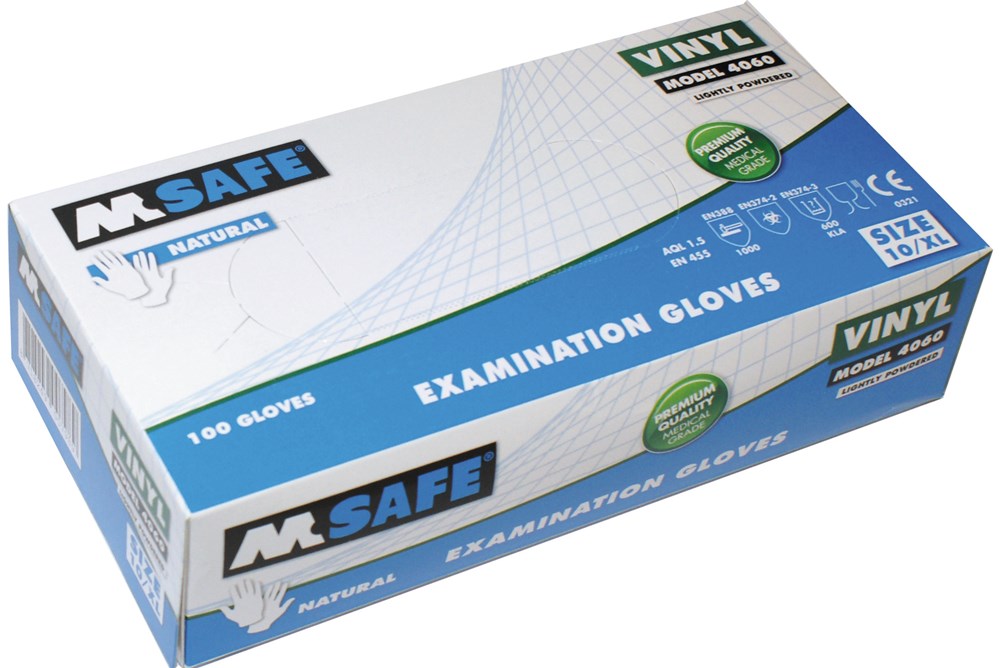 M-SAFE vinyl handschoen 100 stuks xl