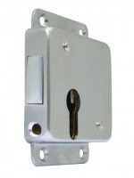 Oplegkastslot cilinder 75x150mm/55mm - rechts naar buiten draaiend - mat chroom (S&B 114501.9)