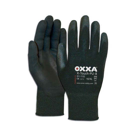 OXXA Touch-PU-B 51-110 montage werkhandschoen zwart maat 11