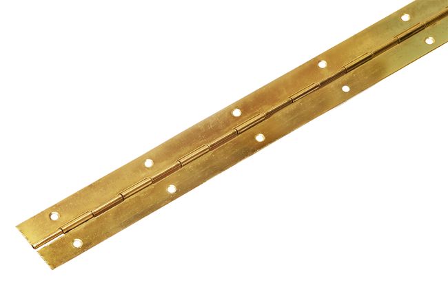 Pianoscharnier messing met gaten as 1.8mm 960x32mm