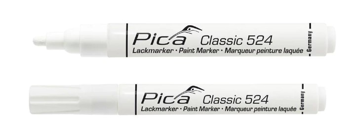 PICA 524-52 lak marker 2-4mm wit