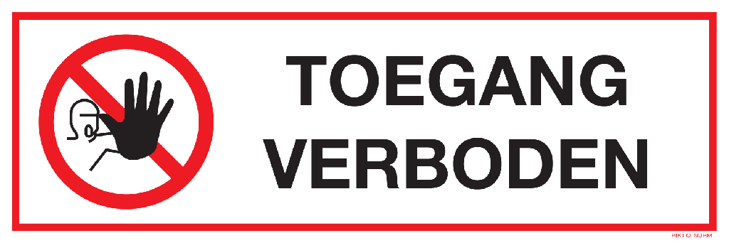 pict toegang verboden vin 300x100