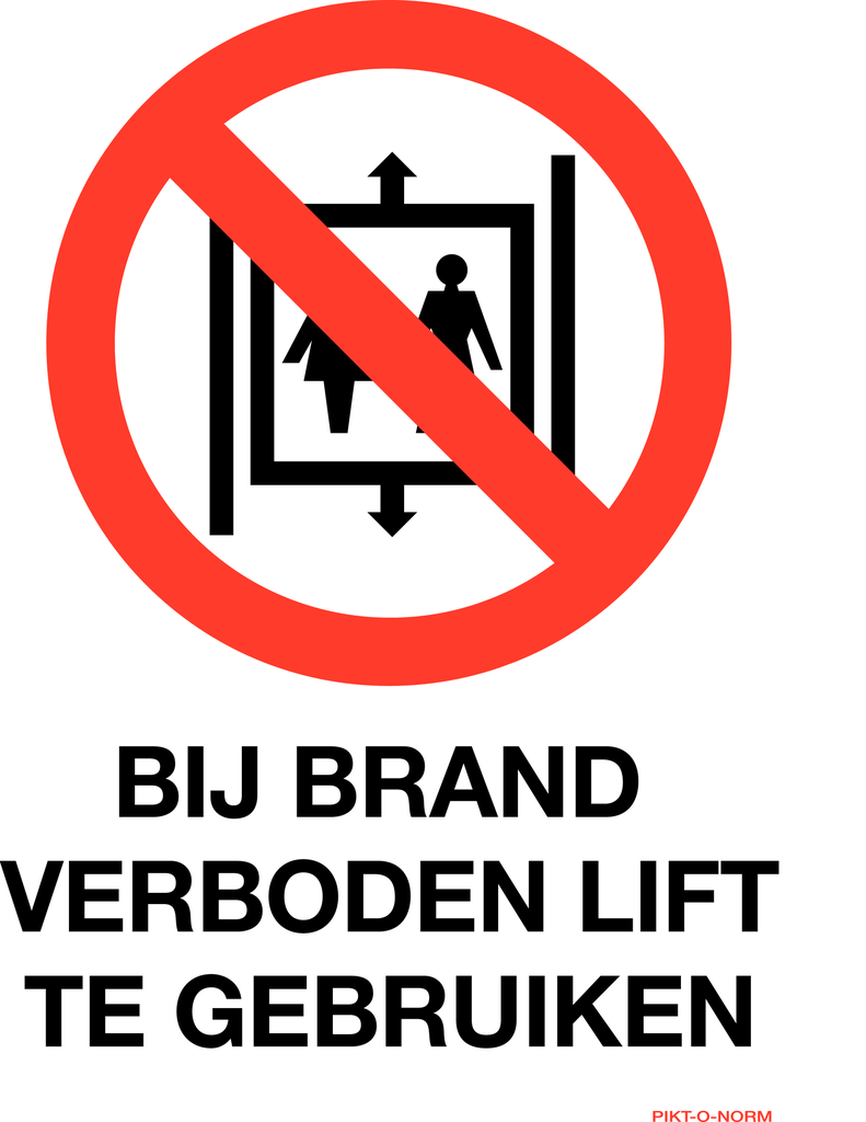 pict verboden lift brand vin 140x200