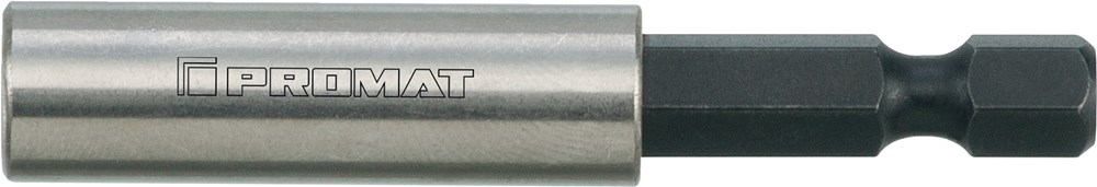 PROMAT bithouder 1/4 inch f 6,3 1/4 inch c 6,3 magneet l. 60 mm
