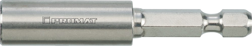 PROMAT bithouder 1/4 inch f 6,3 1/4 inch c 6,3 magneet, borgring lengte 75 mm