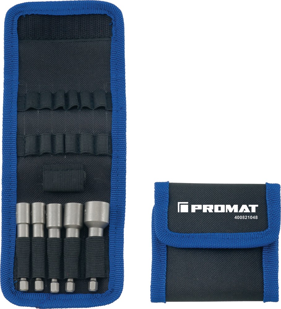 Tecwerk dopsleutelbit 5dlg. 6-kant sw 6/7/8/10/13 1/4 inch 6-kantige aansluiting