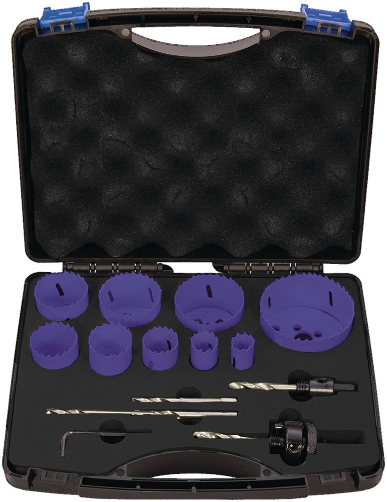 TECWERK gatzagenset 13-delig 19-68 mm snijdiepte 38 mm hss-co8